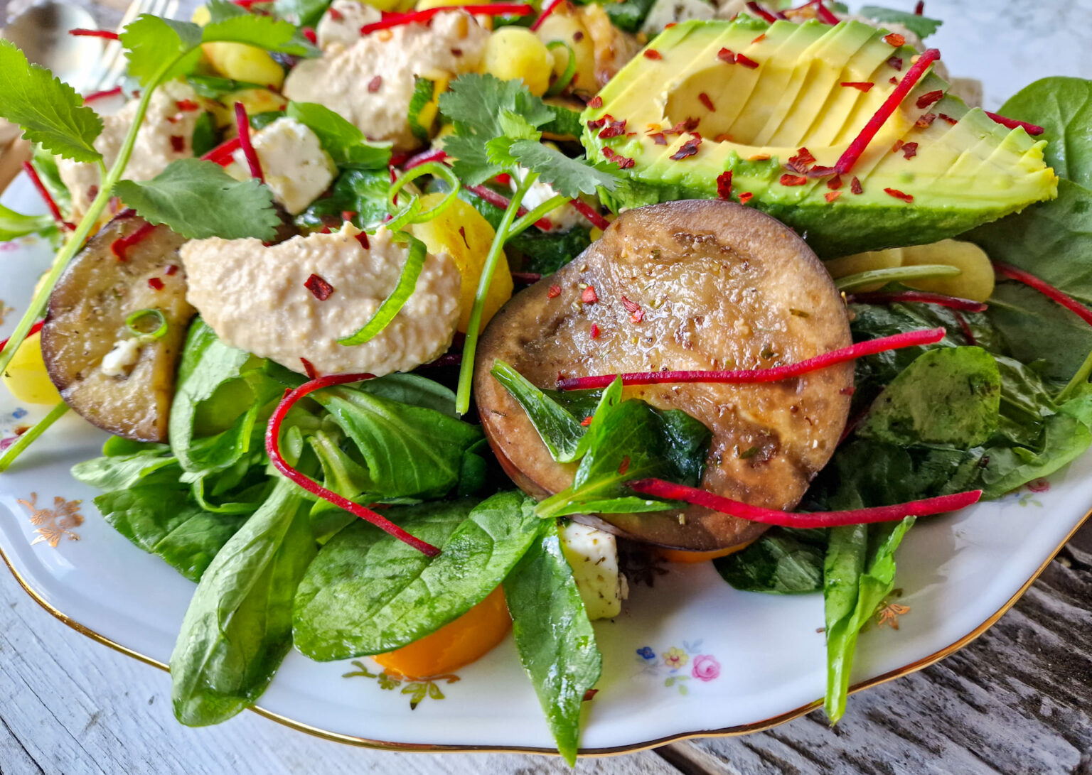 Salade Met Gegrilde Groentjes Gebakken Gnocchi En Feta Roeckiesworld